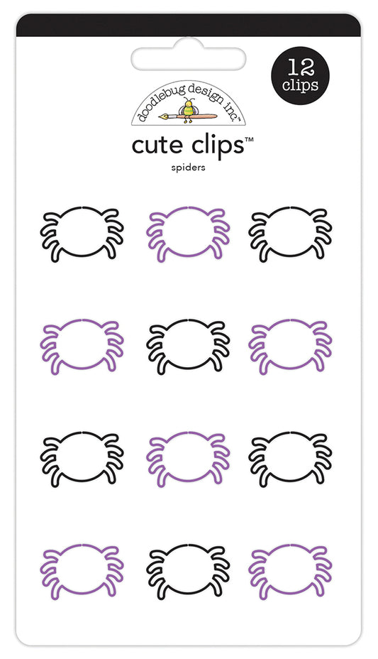 Doodlebug Designs Spiders Cute Clips Paperclip Embellishments