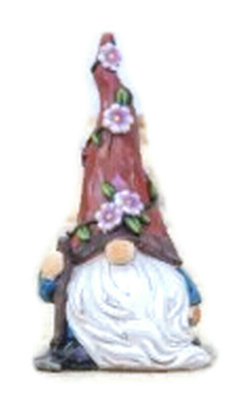 Floral Vine Gnome Resin Figure