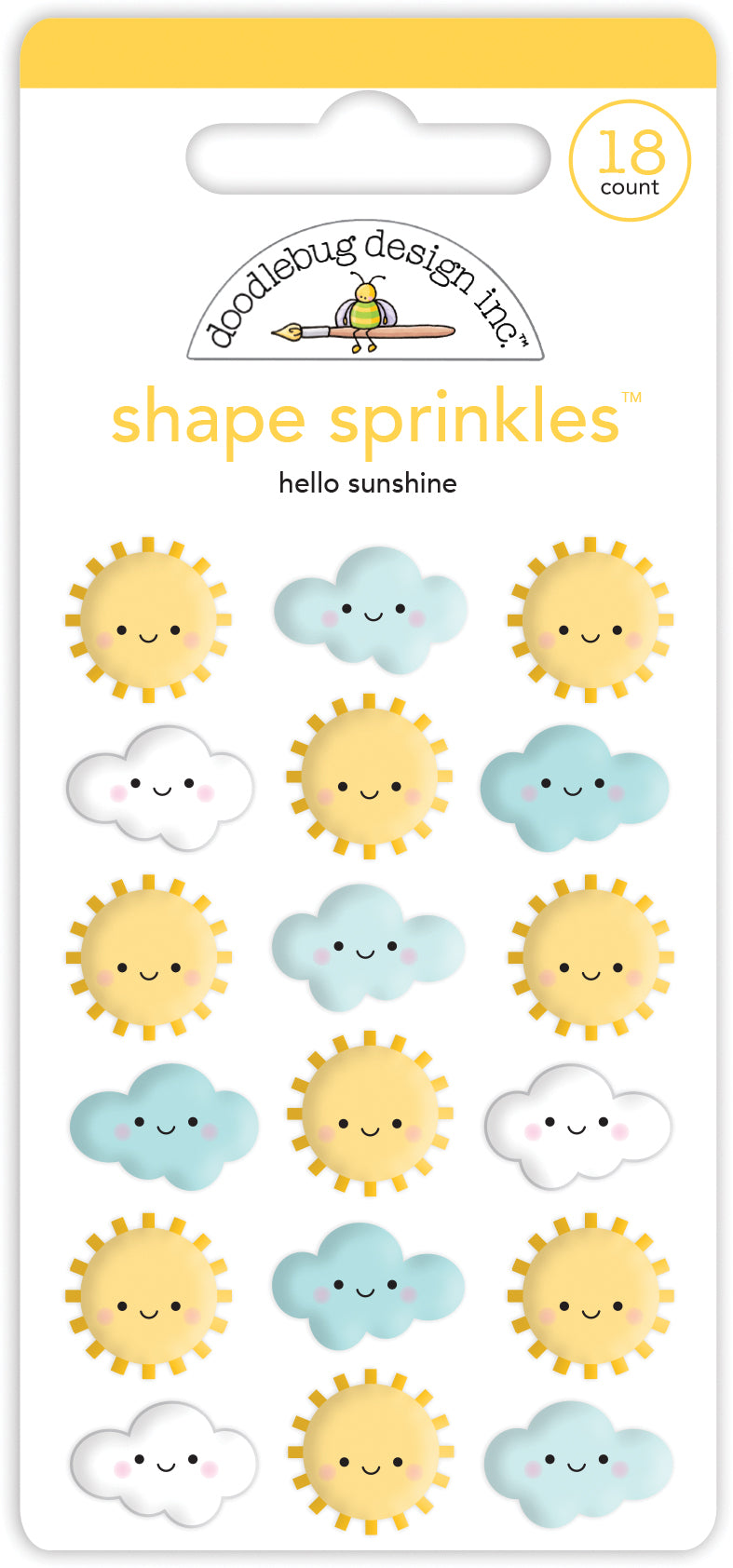 Hello Sunshine Shape Sprinkles Stickers