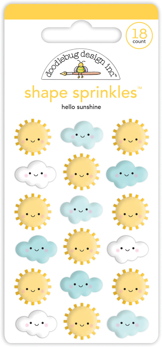 Hello Sunshine Shape Sprinkles Stickers