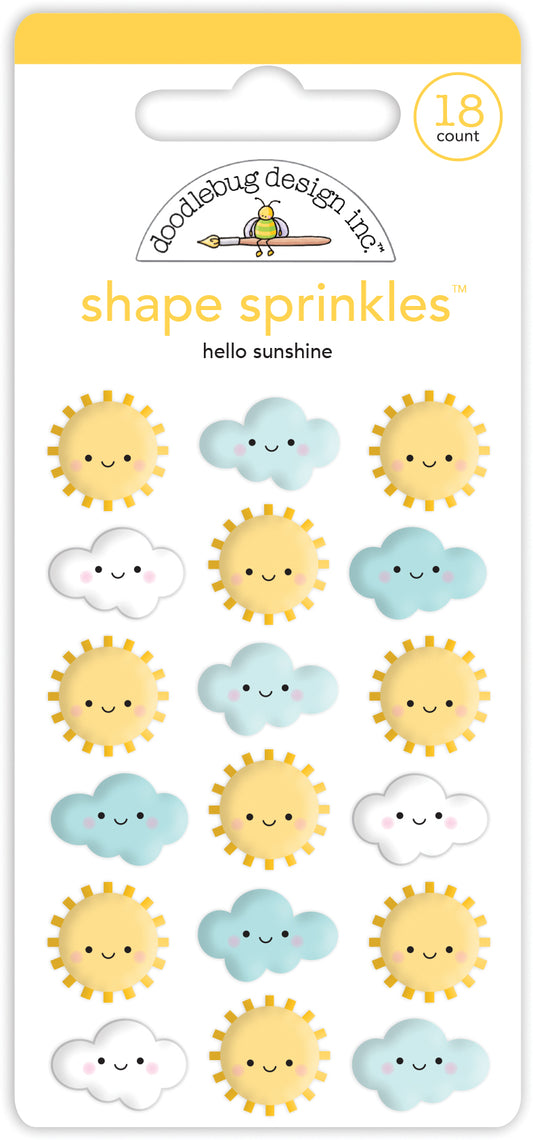 Hello Sunshine Shape Sprinkles Stickers