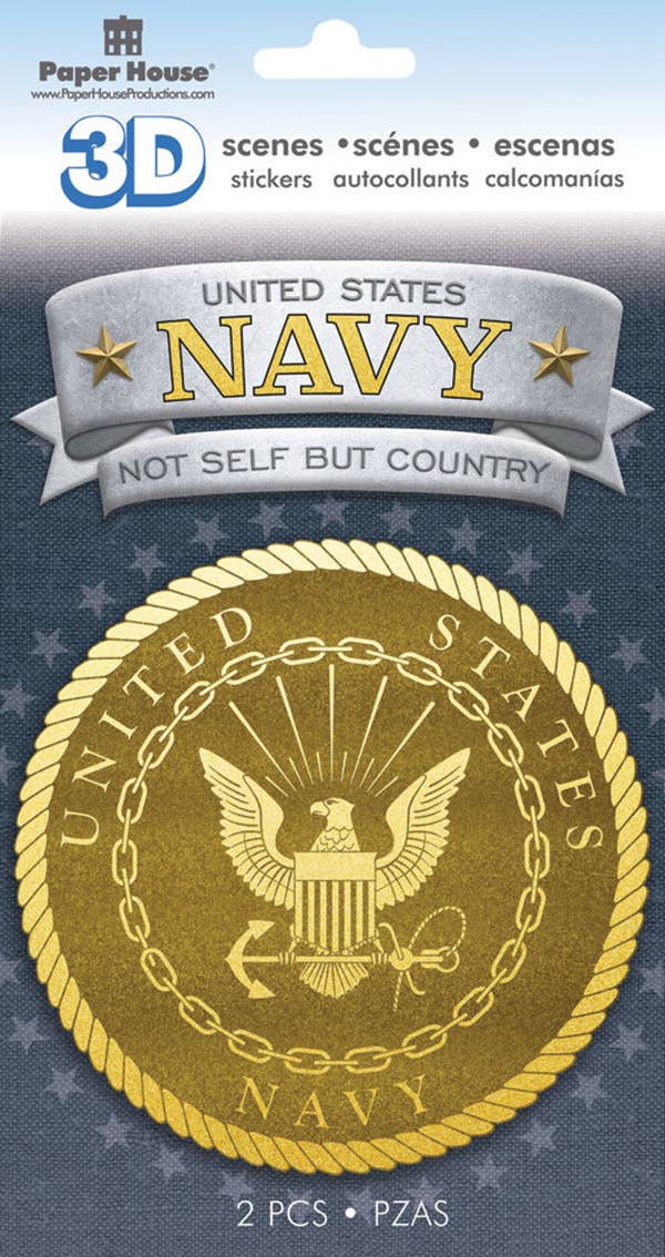 Navy Emblem Stickers