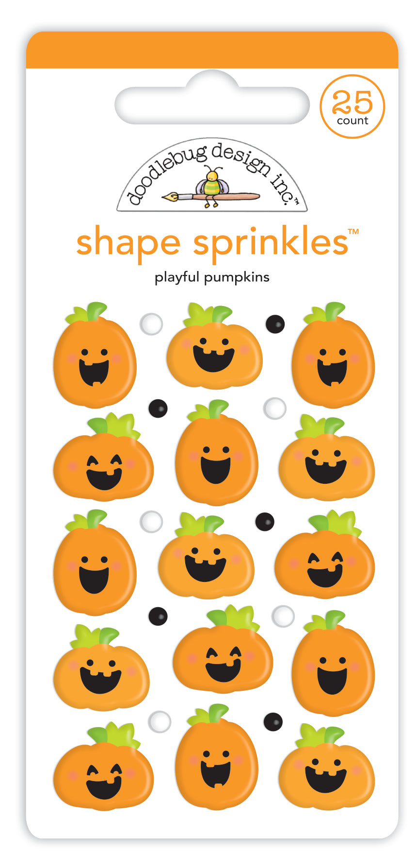 Playful Pumpkins Shaped Sprinkles by Doodlebug