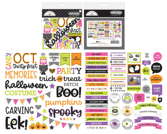 Happy Haunting Chit Chat Die Cuts by Doodlebug Designs