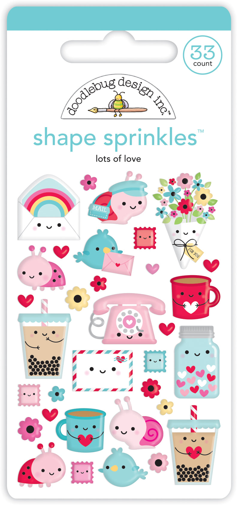 Lots of Love - Shaped Sprinkles Stickers – Country Croppers