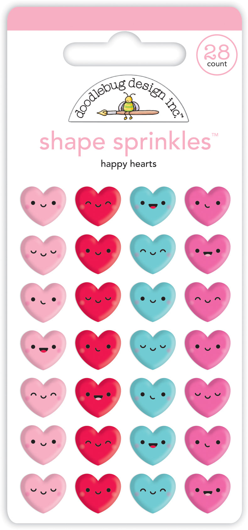 Happy Hearts Lots of Love Epoxy Shaped Sprinkles