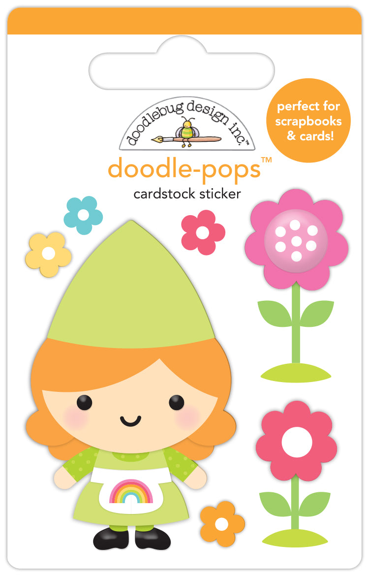 Garden Gnome 3d Doodle Pop Sticker