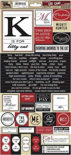 K is for Kitty Cardstock Stickers by 7Gypsies