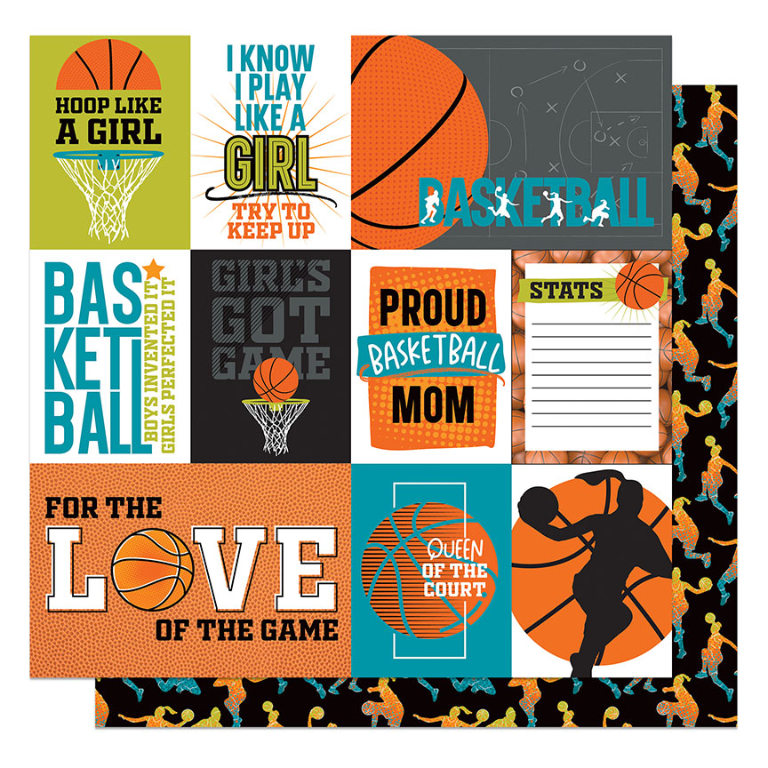 Girl Basketball Paper by Photo Play