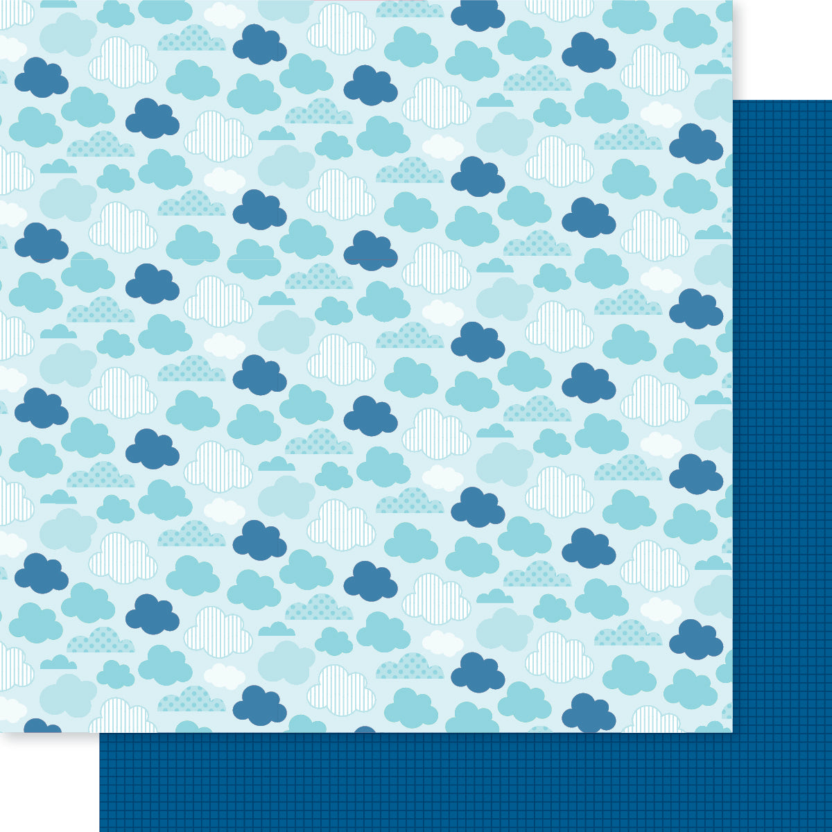 Clouds Country Day EIEIO Scrapbook Paper