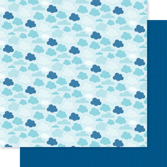 Clouds Country Day EIEIO Scrapbook Paper