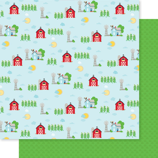 Farmhouse - EIEIO Farm Scrapbook Paper