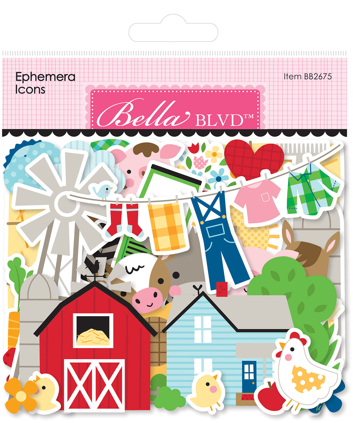 EIEIO Farm Icons Embellishments Set