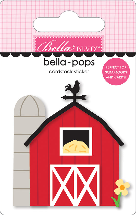 Raised in a Barn EIEIO 3d Bella Pop Stickers