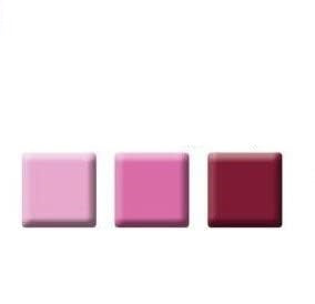 Monocramatic Square Brads Assortment - Pinks