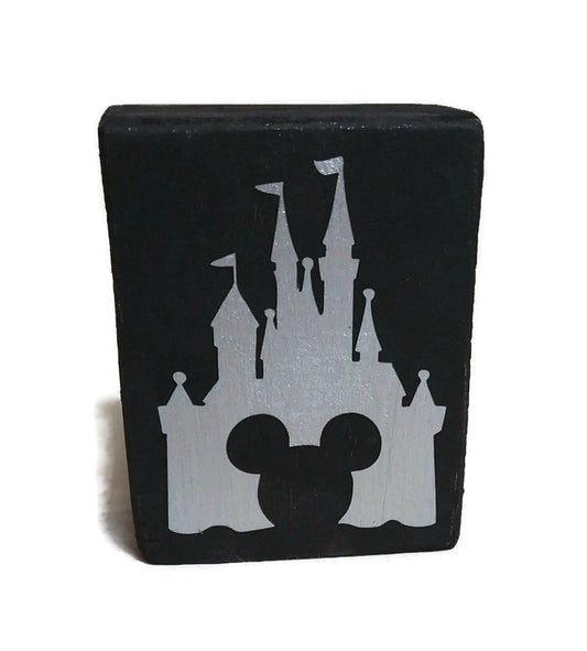Disney Castle Mouse Ears Decorative Block