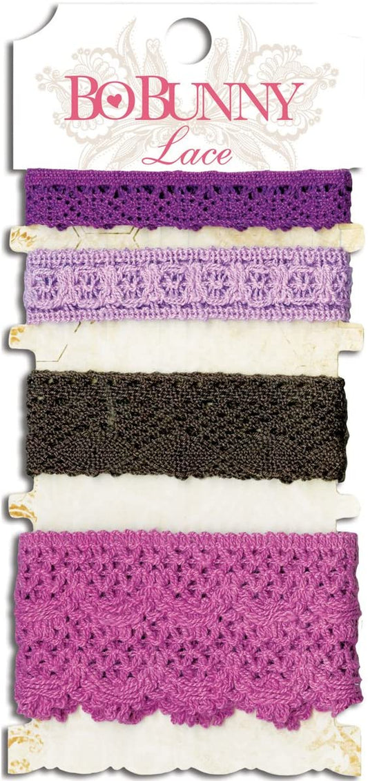 Plum Purple Lace Trim by Bo Bunny