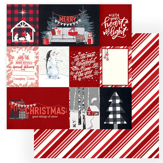Christmas Cheer Let Your Heart Be Light Scrapbook Paper