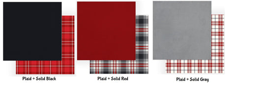 Christmas Cheer Plaid Solid Paper