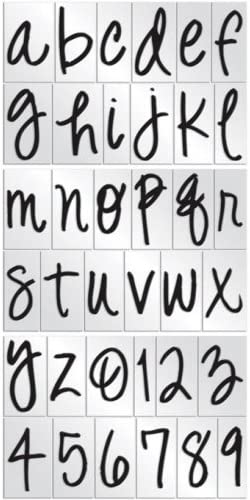 Magic Foam Stamps Cursive Lower Case Alphabet