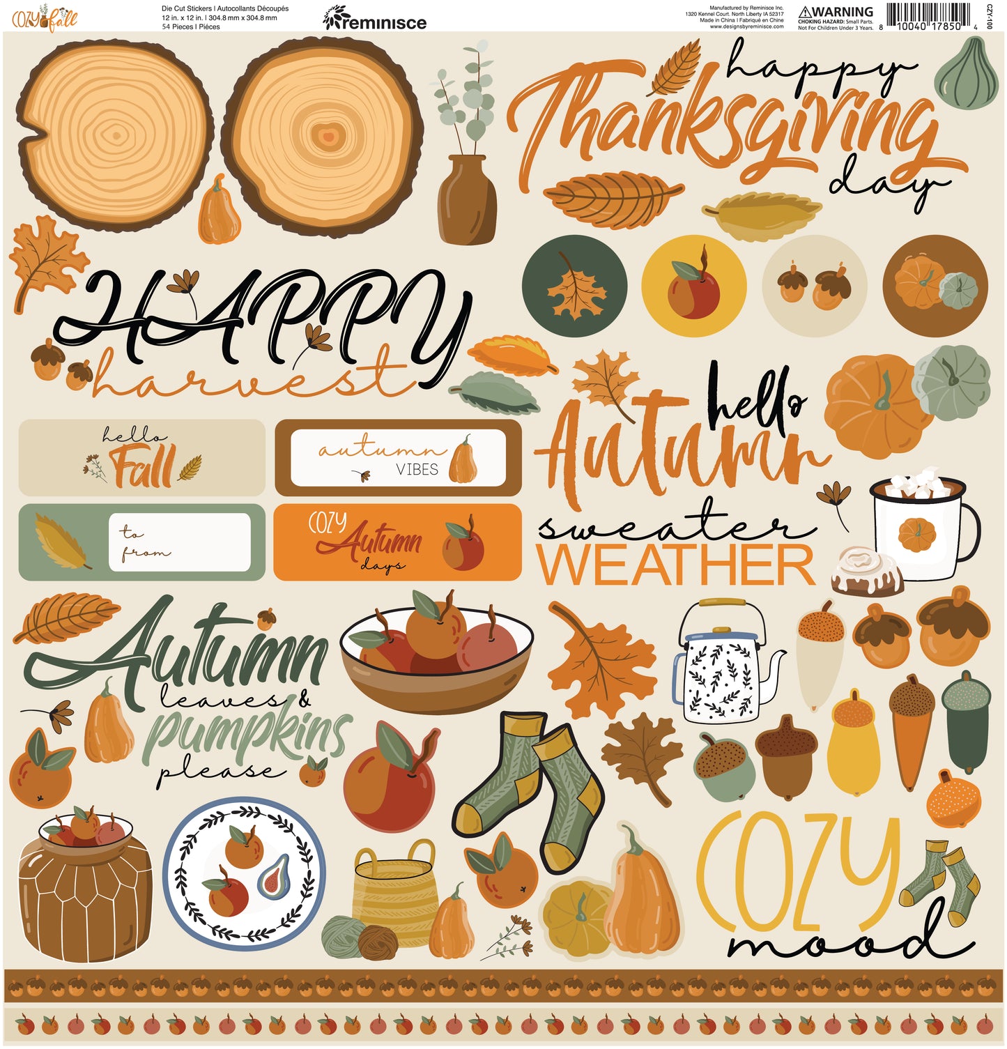 Cozy Fall Stickers by Reminisce