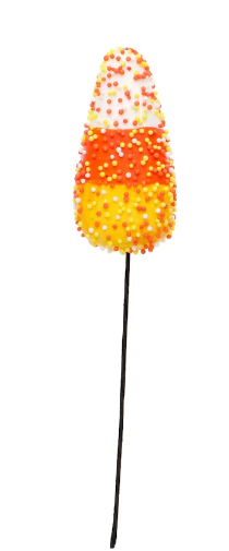 Candy Corn Floral Pick Decor