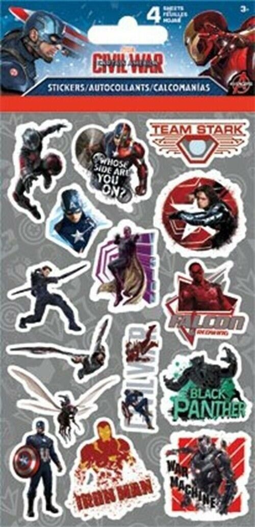 Captain America Civil War Movie Stickers