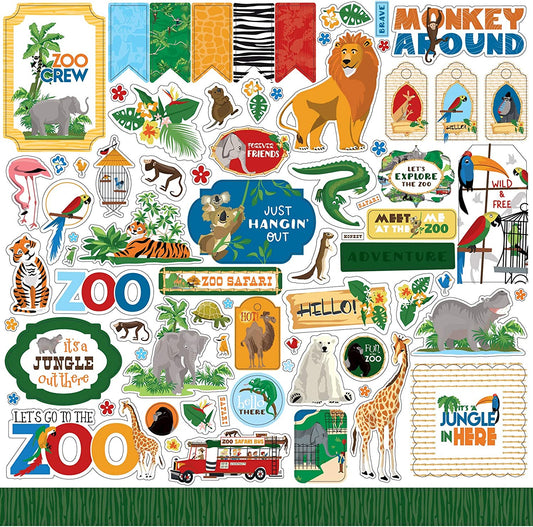 Zoo Adventures Stickers Carta Bella