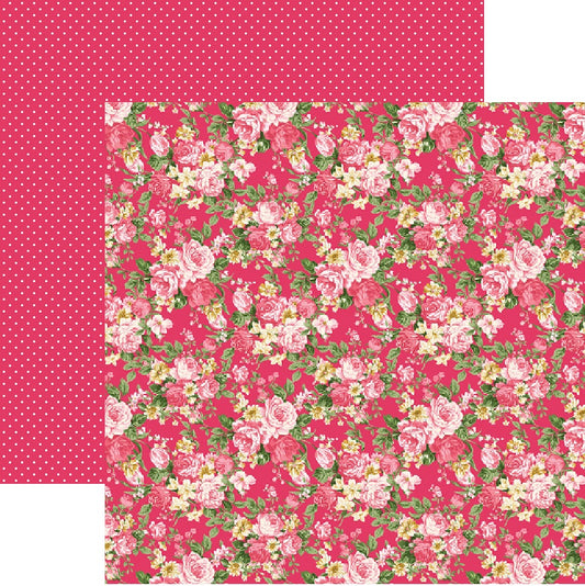 Coral Gardens Style #4 12x12 Scrapbooking Paper
