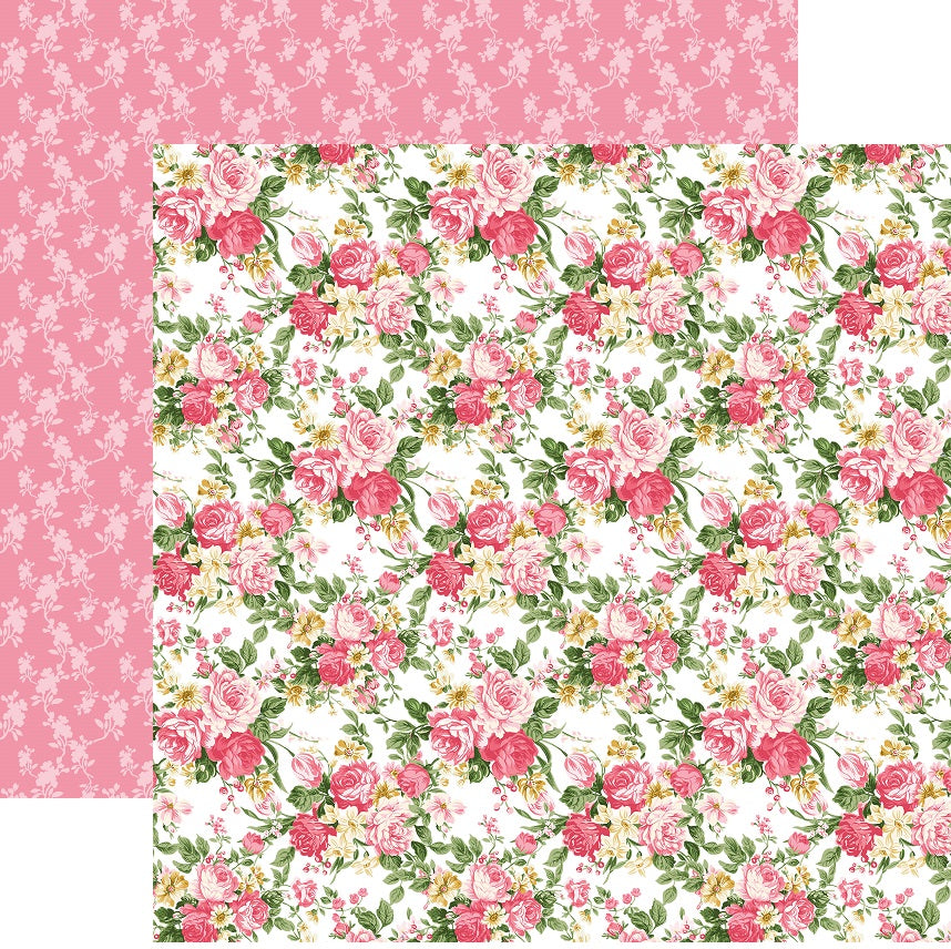 Coral Gardens Style #5 12x12 Scrapbooking Paper