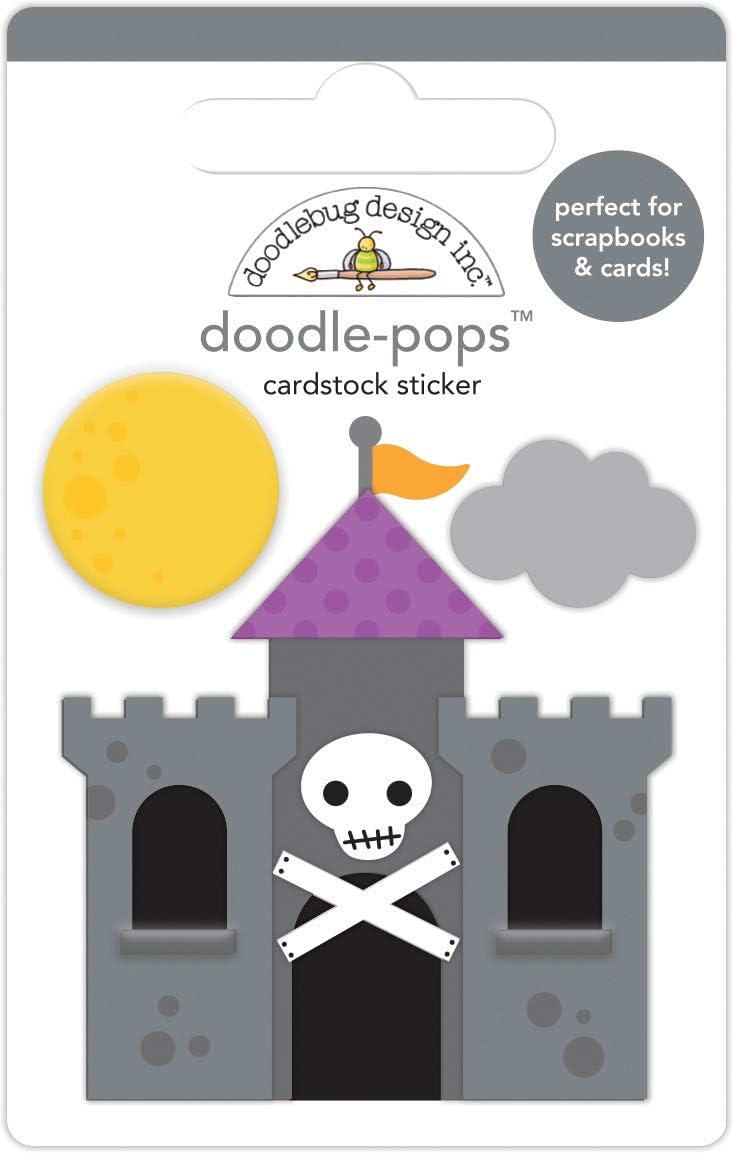 Doodlebug Draculas Castle Doodle Pop Sticker