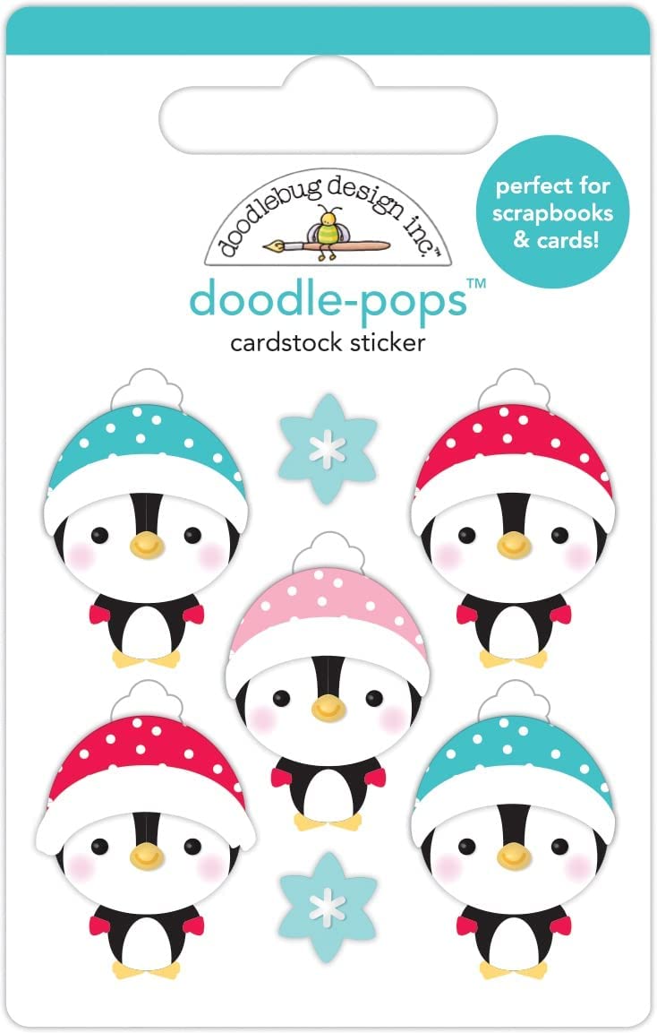 Playful Penguins Doodle Pops Stickers