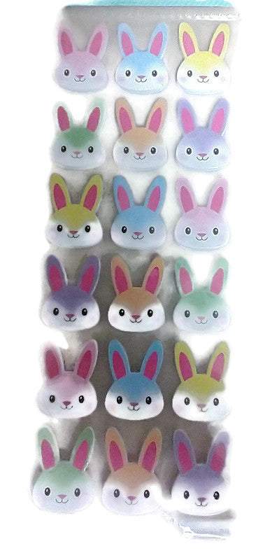 Puffy foam Easter Bunny Stickers