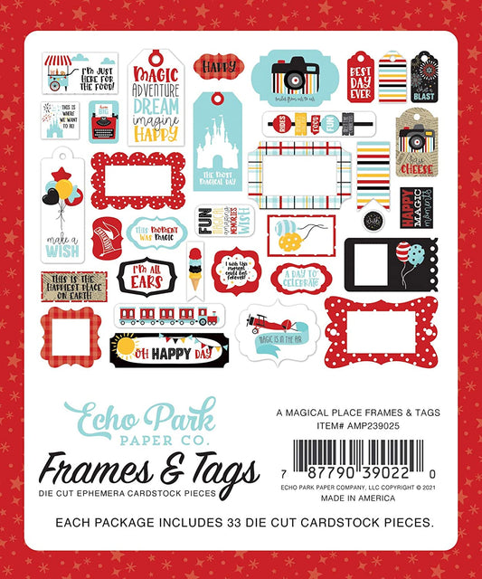 A Magical Place Frames and Tags Ephemera