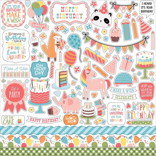 Birthday Tags 3d Essential Scrapbook Stickers – Country Croppers