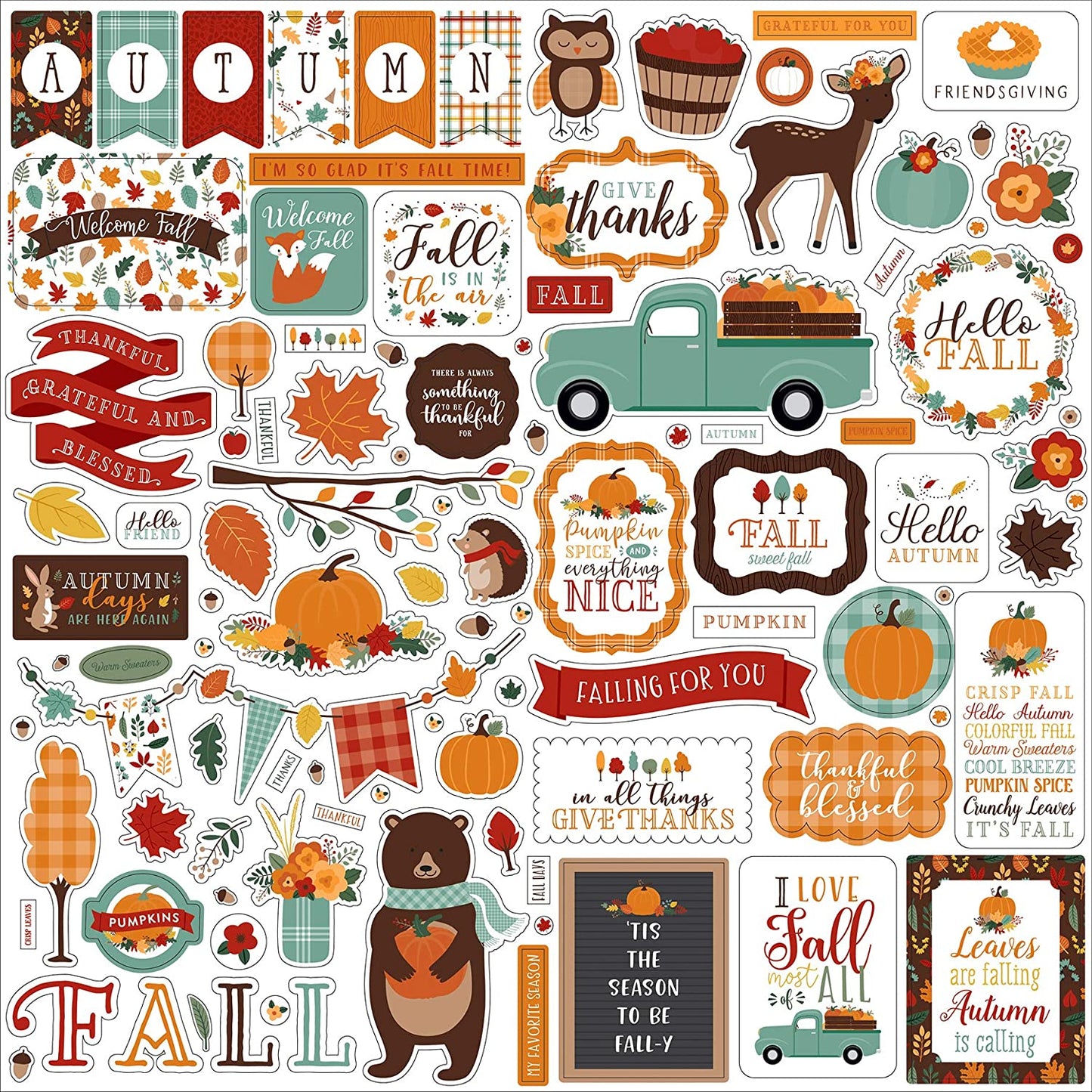 Happy Fall Stickers by Echo Park