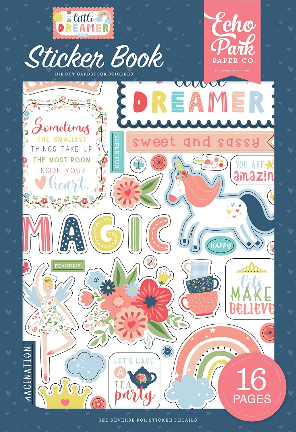 Little Dreamer Girl Sticker Book - 16 Sheets! – Country Croppers