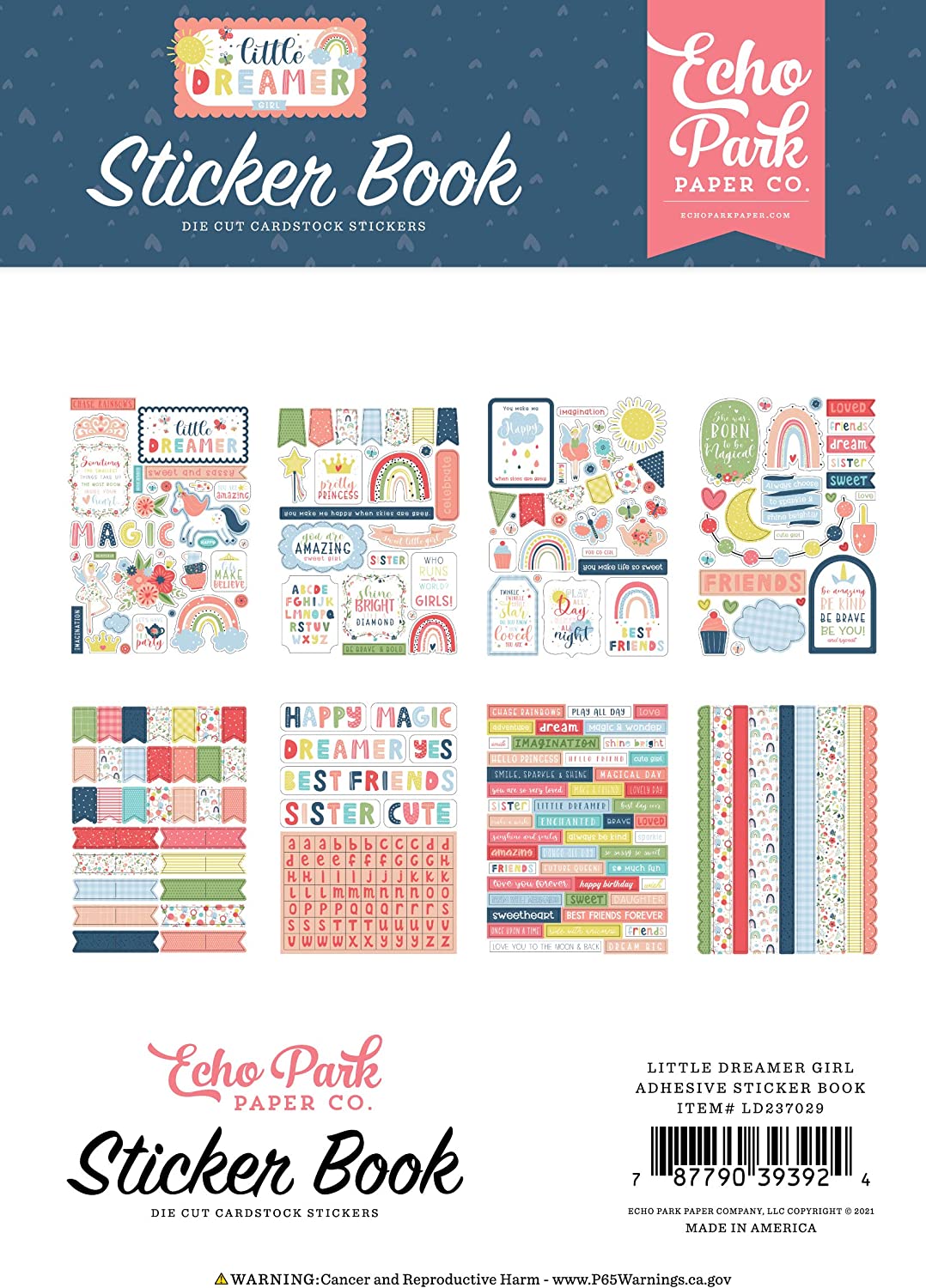 Little Dreamer Girl Sticker Book - 16 Sheets!