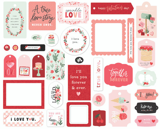My Valentine Frames and Tags die Cuts
