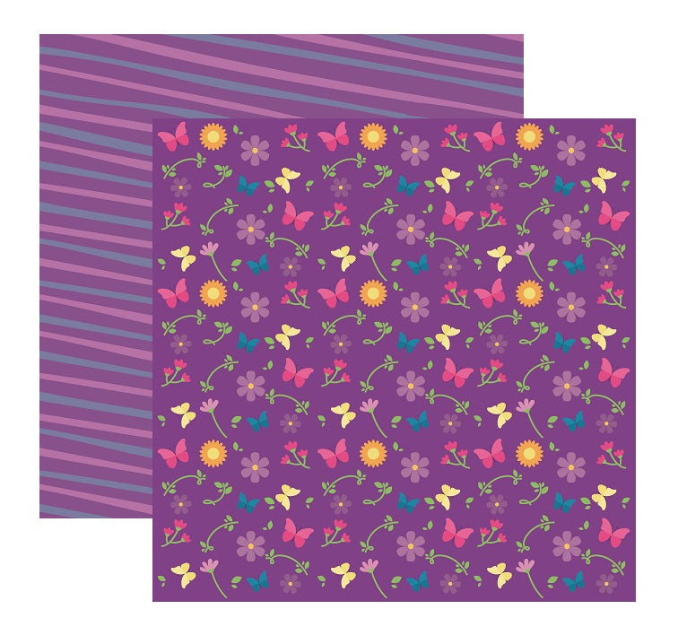 Encanto Enchantment Purple Prints Scrapbook Paper