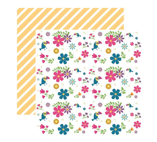 Encanto Enchantment Bird Print Scrapbook Paper