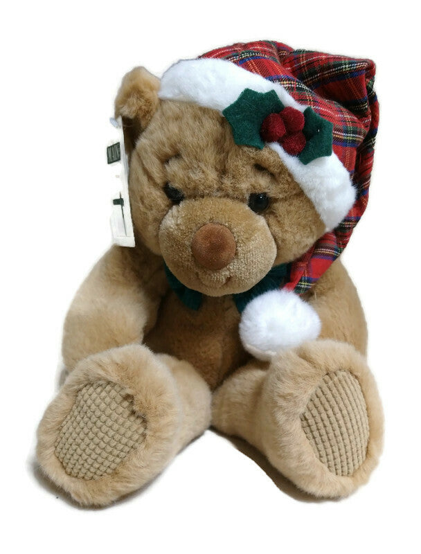 First & Main Plush Bear Chuckles Christmas Bear - Brown