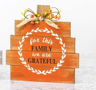 Fall Family Grateful Sign Decor