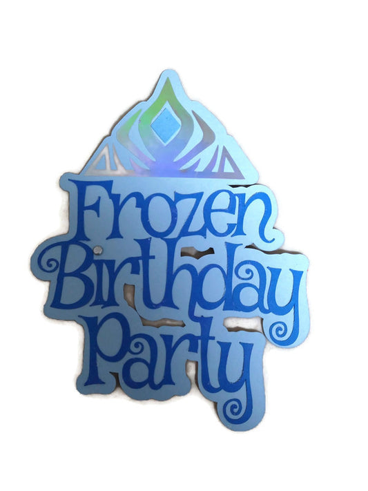 Frozen Birthday Party Paper Piecing