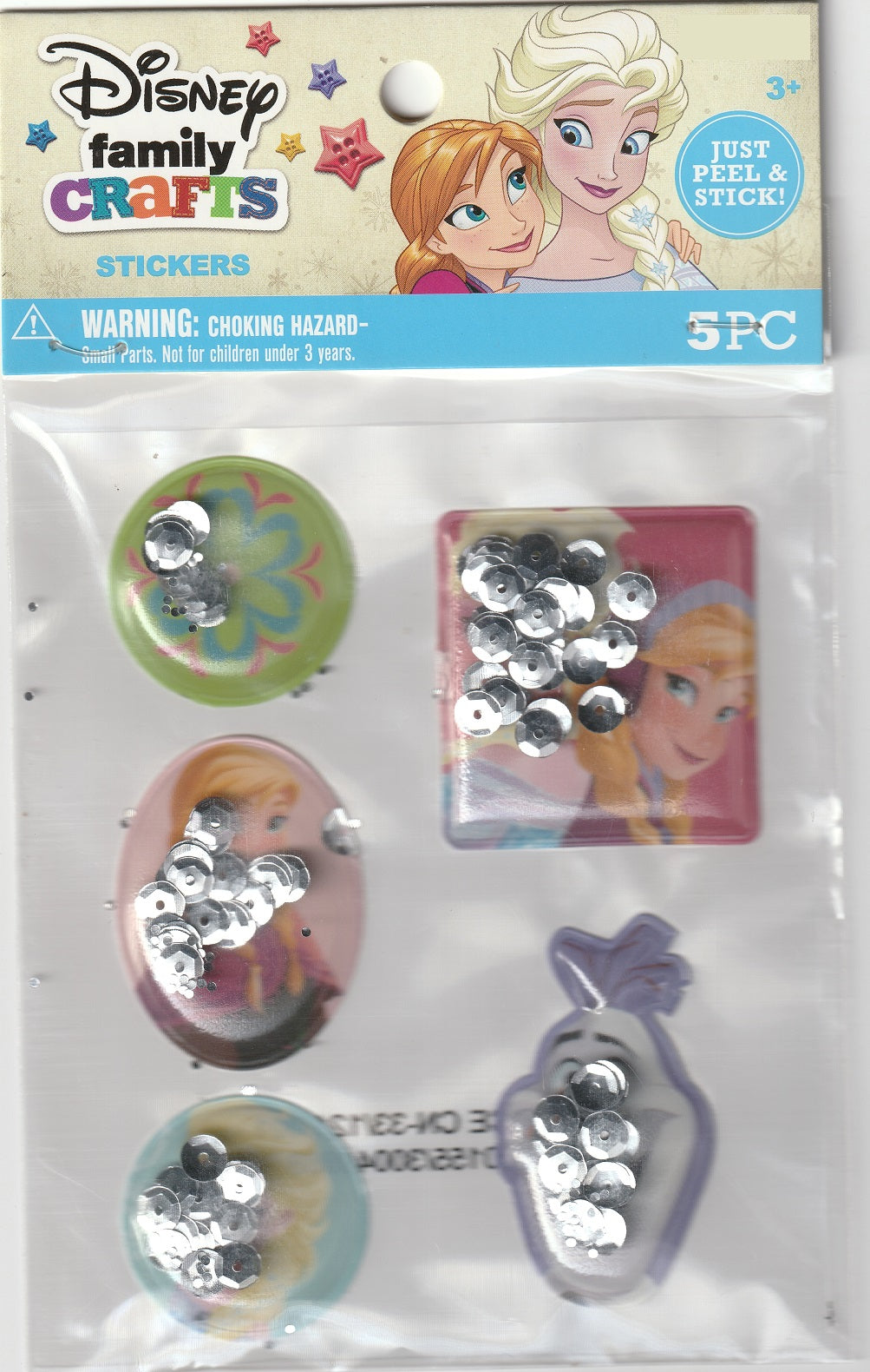Frozen Movie Character Shaker Stickers