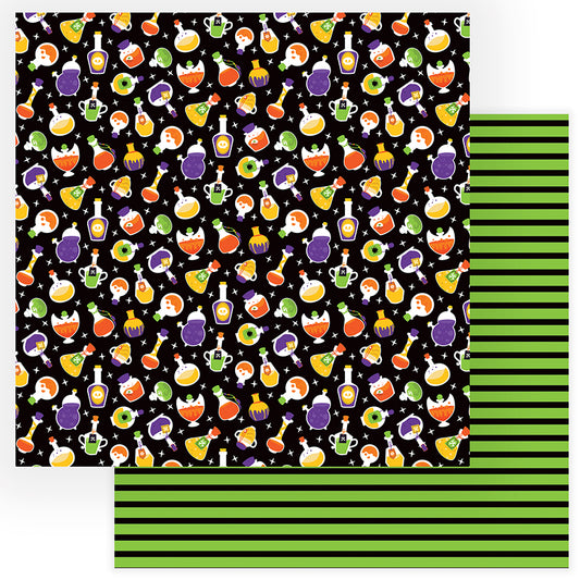 Potions and Spells Halloween Scrapbook Paper