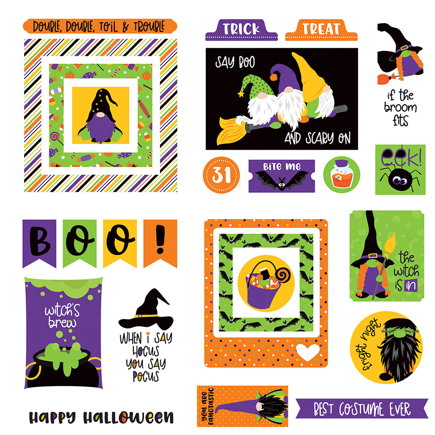 Gnomes for Halloween Ephemera by Photo Play