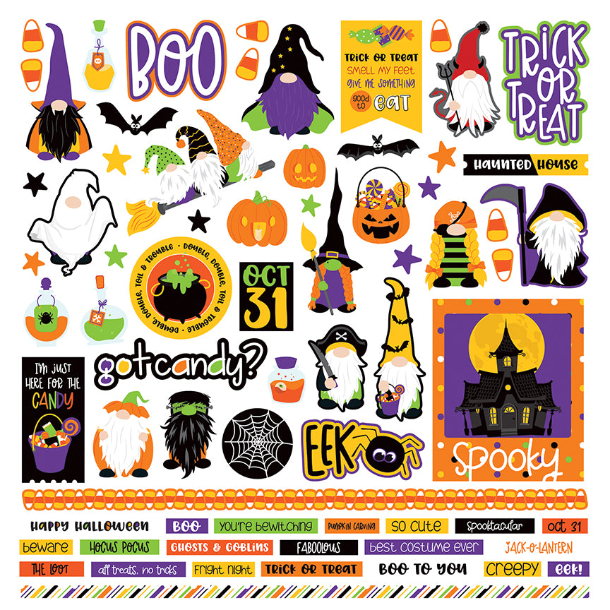 Gnomes for Halloween Stickers by Photo Play