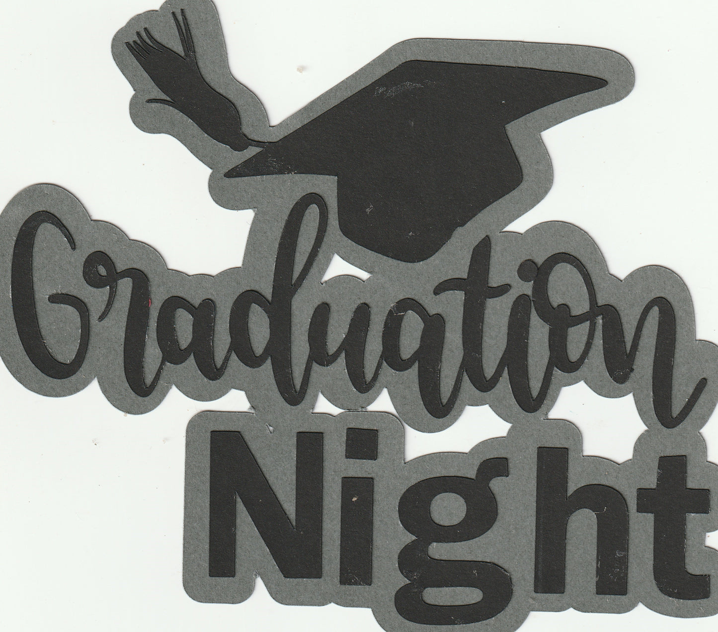 Graduation Night Paper Piecing Die Cut Title