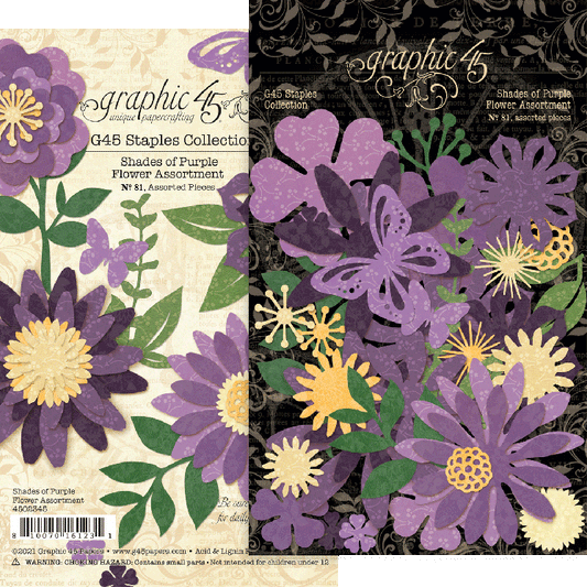 Graphic 45 Shades of Purple Flowers